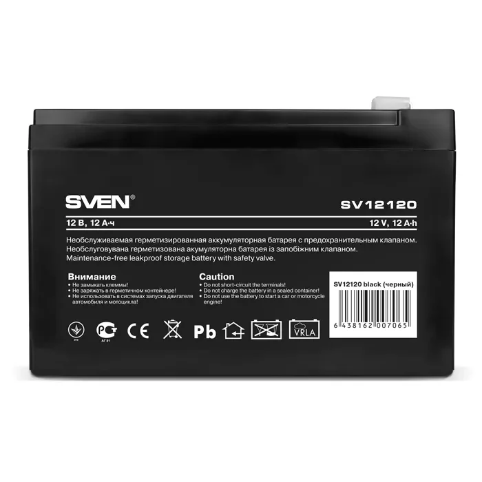 SVEN SV12120, Battery 12V 12AH 2