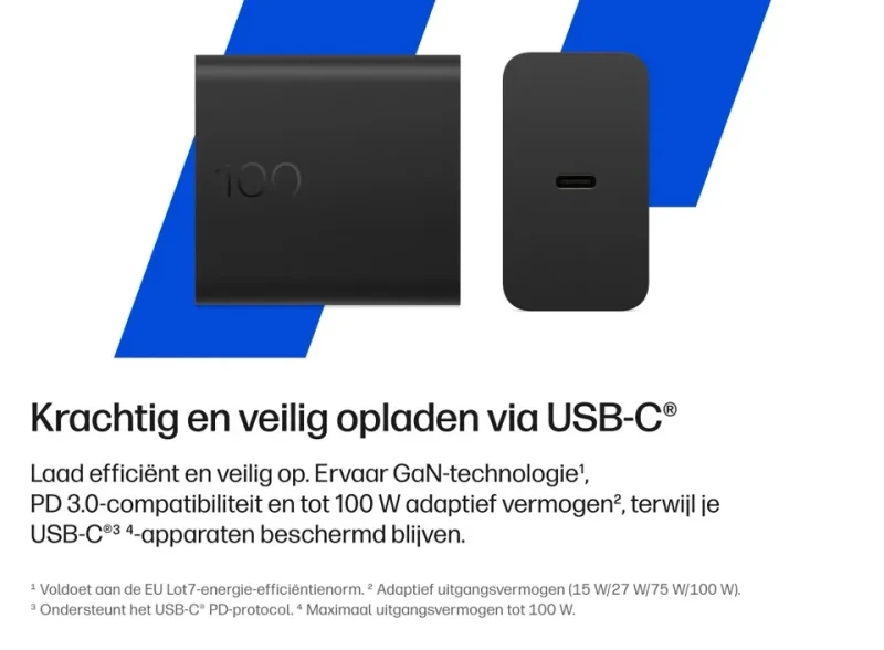 Incarcator HP USB-C 100W GaN Travel-Ready 2
