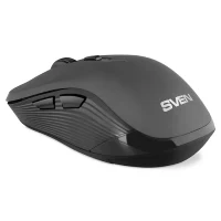 SVEN RX-560SW Wireless, Optical Mouse, 2.4GHz, Nano Receiver, 800/1200/1600dpi, 5+1(scroll wheel) Silent buttons, Switching DPI modes, Rubber scroll wheel, Gray 3