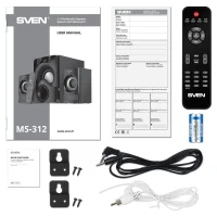 Boxe 2.1 SVEN MS-312 / 40W RMS / Bluetooth / FM-tune / USB Flash / SD card / Black 7
