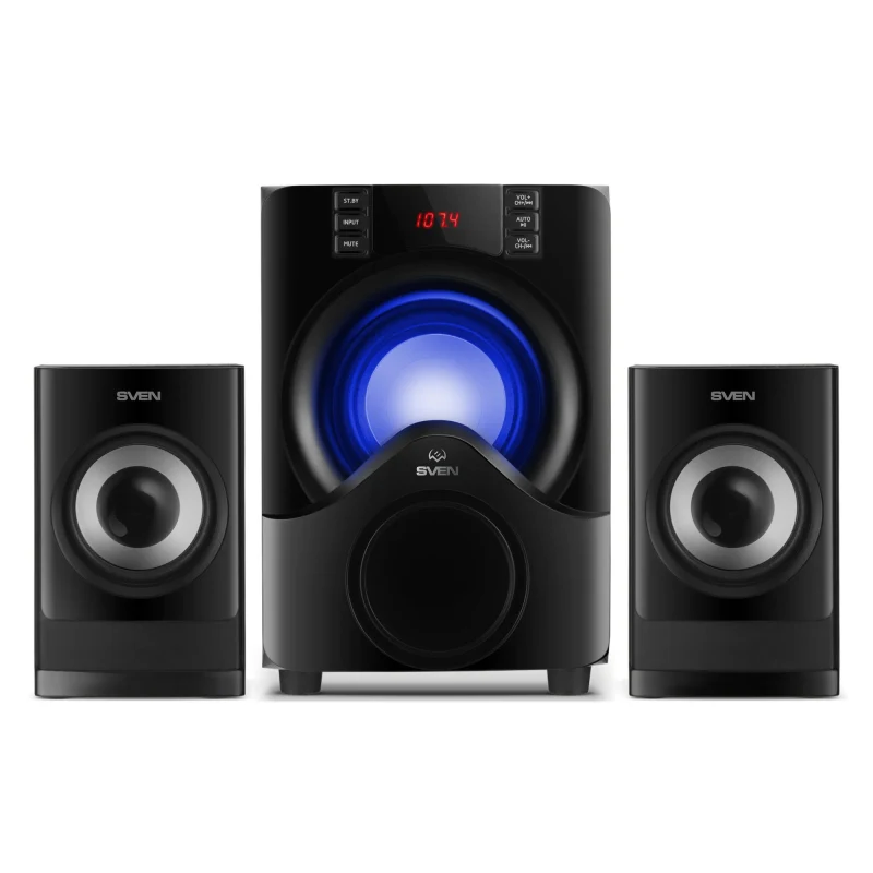 Boxe 2.1 SVEN MS-312 / 40W RMS / Bluetooth / FM-tune / USB Flash / SD card / Black 2