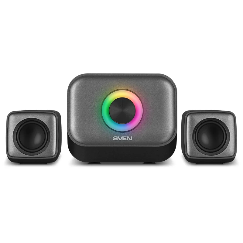 SVEN MS-G32 Black,  2.1, 13W (5W + 2x4W) RMS, USB Type-C, RGB, Bluetooth 2