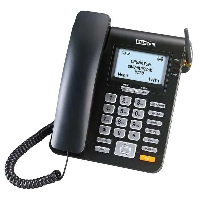 MAXCOM TELEFON FIX MM28DHS+GSM Black 2