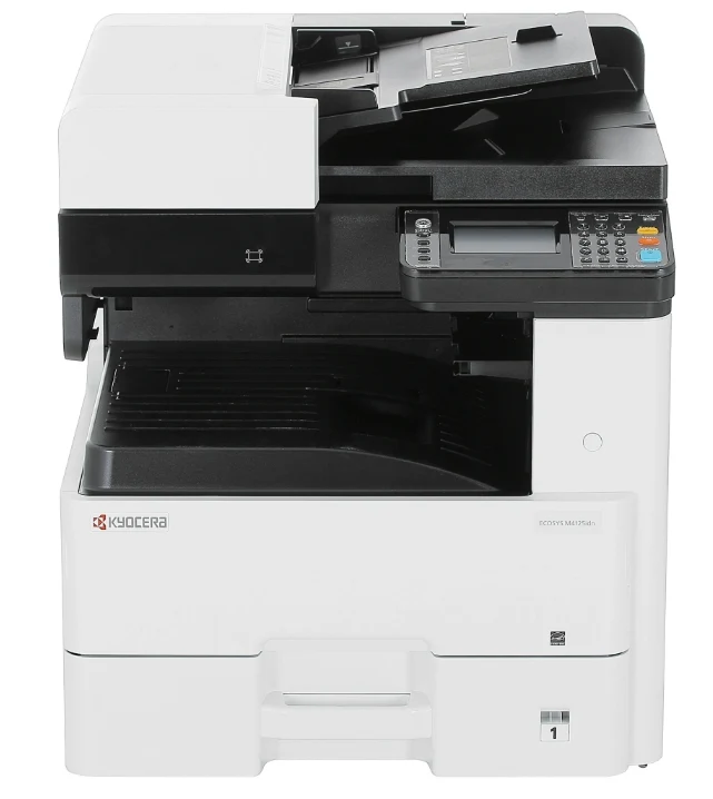 Ecosys M4125idn, A3 B/W MFP, 25 ppm, 3in1, HyPAS, 1200x1200 dpi, 4.3" Touch Panel, 50-sheet reversing DP std, with starter toner 2