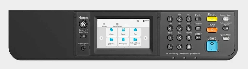 Ecosys MA3501wfx, A4 B/W MFP, 35 ppm, 4in1, 1200x1200 dpi, 4.3' full-color touch LCD, Wireless (2.4GHz), 50-sheet DP std, with starter toner 2