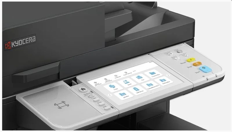 Ecosys MA6000ifx, A4 B/W MFP, 60ppm, 4in1, HyPass, 1200x1200 dpi, 7" Touch Panel, 100-sheet Dual scan DP std, with starter toner. 3