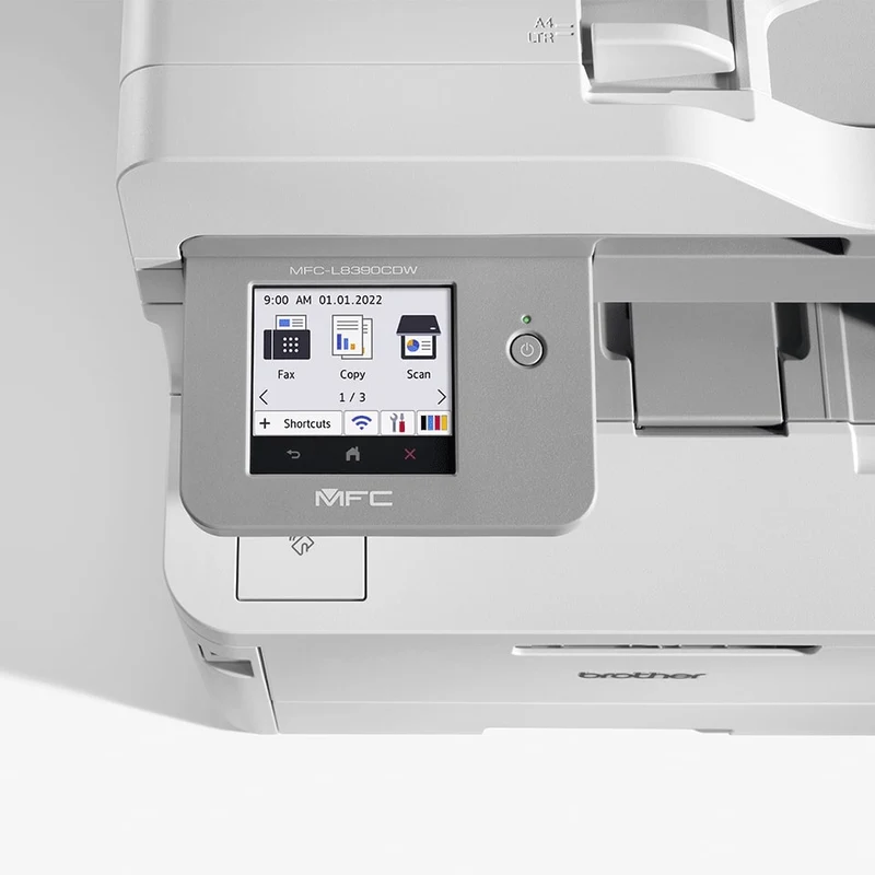 MFP Brother MFC-L8390CDW, Color, A4, 30 ppm, Duplex, DADF, Fax, Wi-Fi, Gigabit Ethernet, USB 2.0, Toner starter 2600/1400 pag, Cartridge TN-248BK/C/M/Y [1.000 pag], TN-248XLBK [3.000 pag] TN-248C/M/Y [2.300 pag], Drum DR-248CL [30.000 pag] 5
